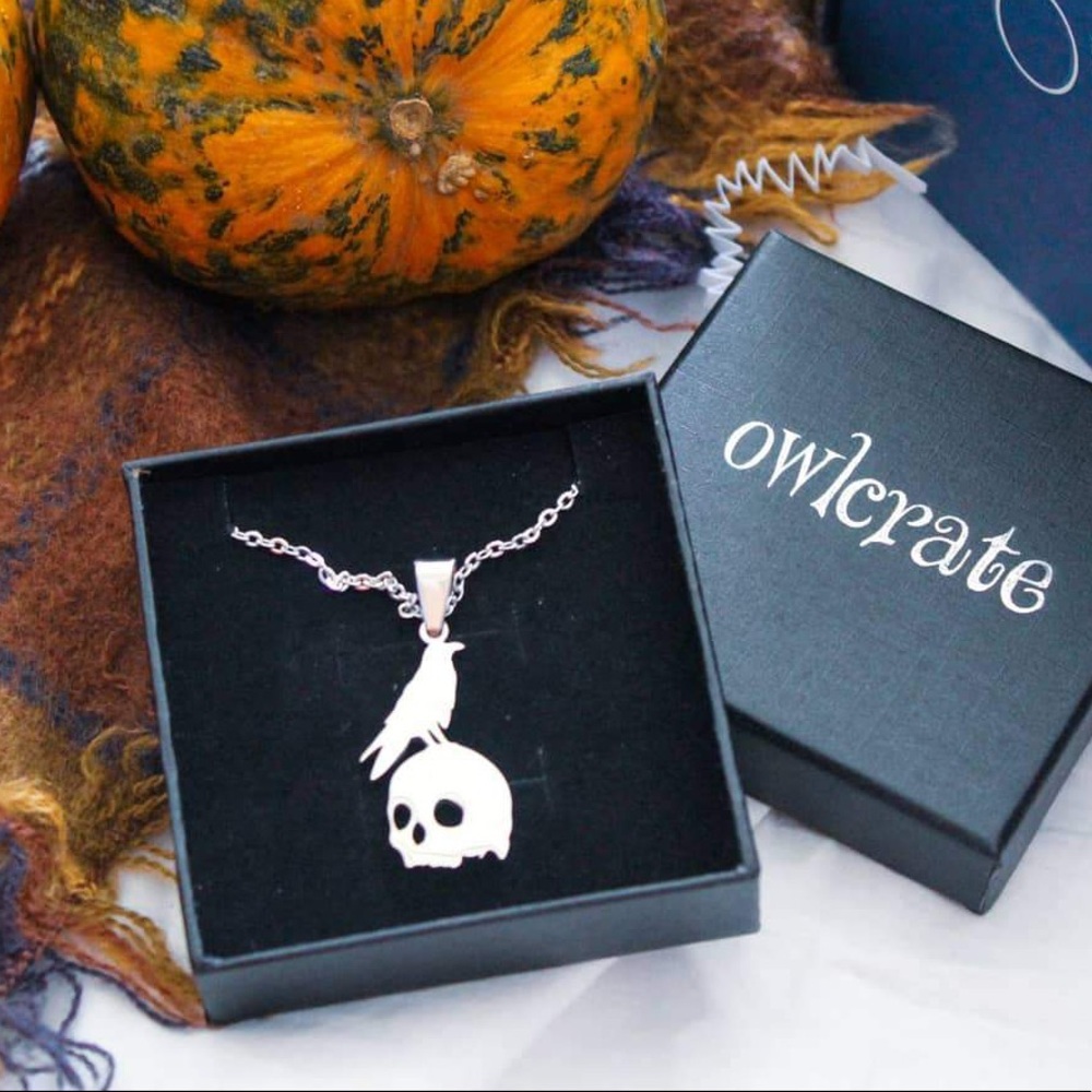 Stainless steel Raven Necklace